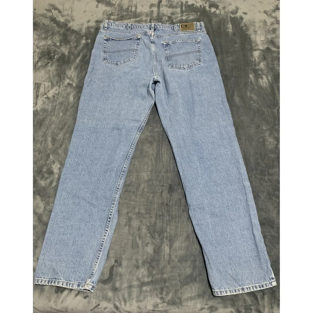 Polo Jeans Co Ralph Lauren Mens Jeans Blue 40x34 Relaxed Fit High Rise Denim